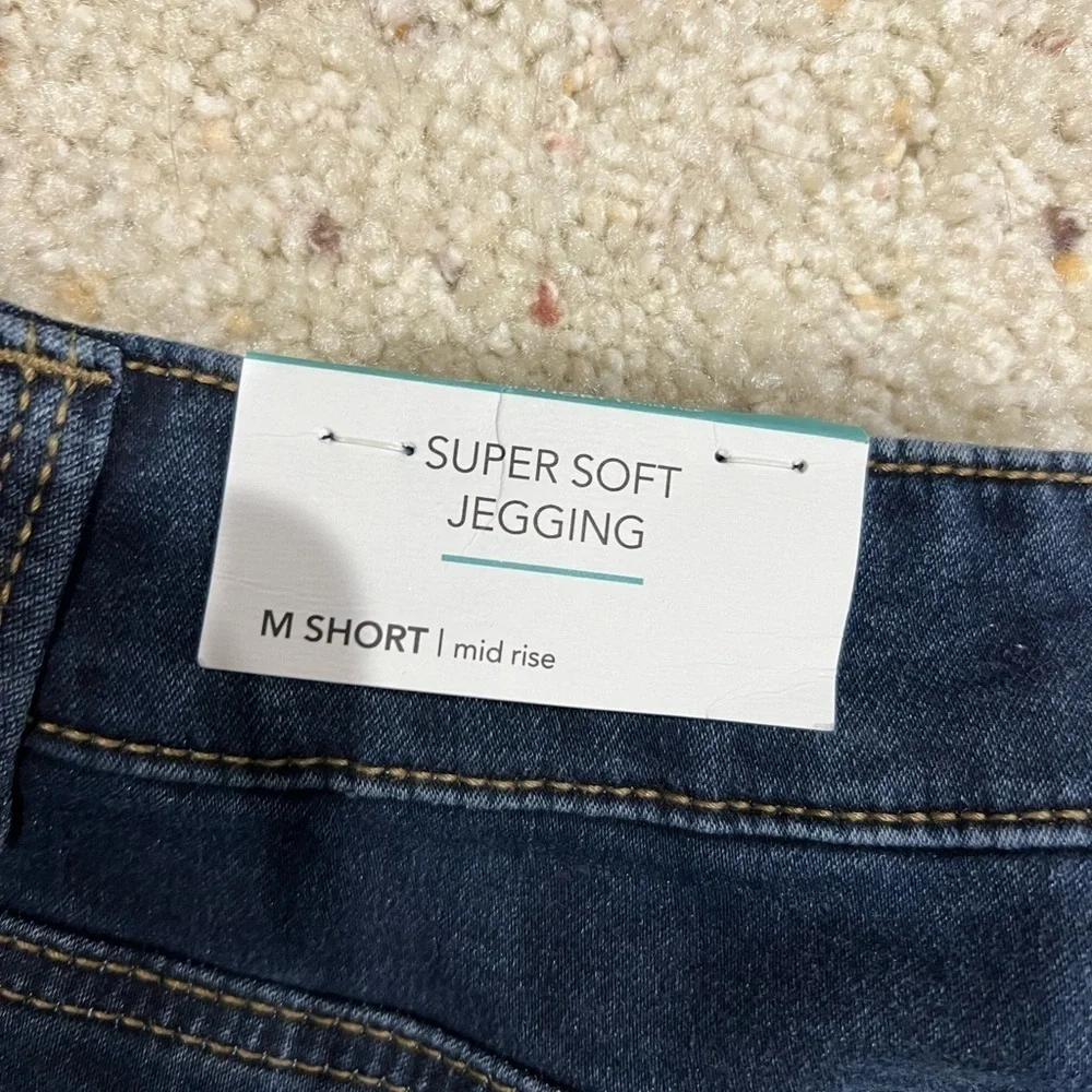 Maurice’s jeggings jeans medium M short‎ red plaid lined NEW NWT mid rise - Picture 8 of 9